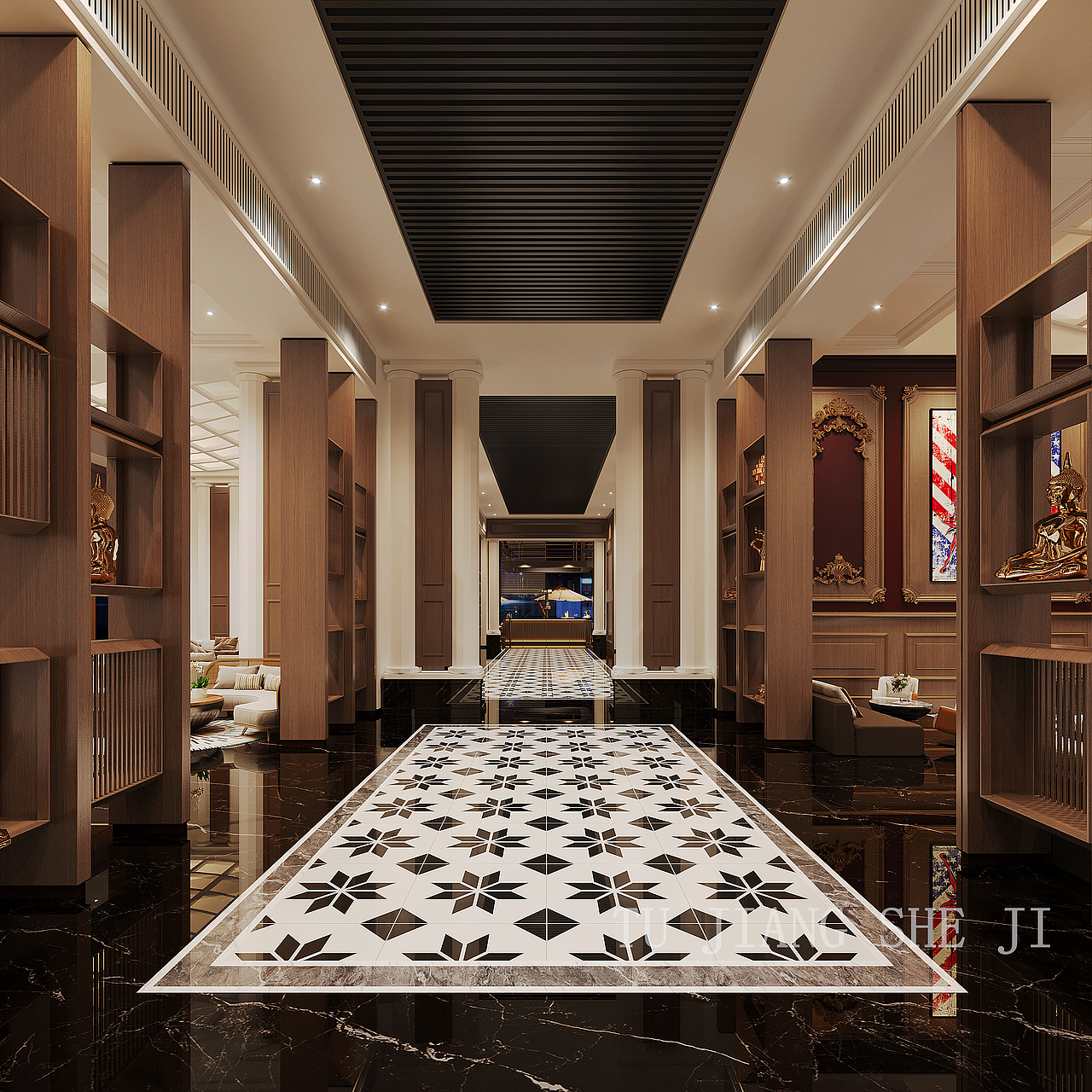 『商业展厅设计』虚实对立,呈现空间与视觉的多维艺术