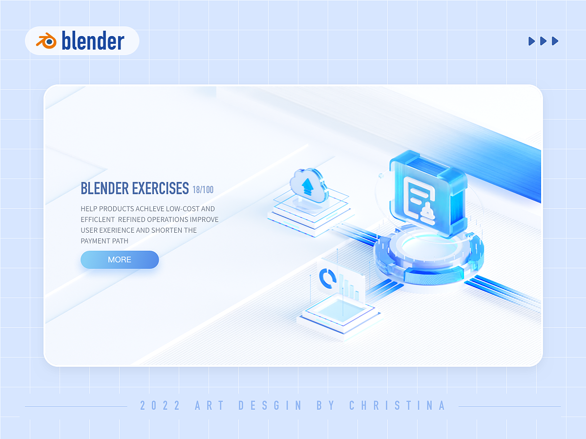B端｜大厂风格3d质感建模练习