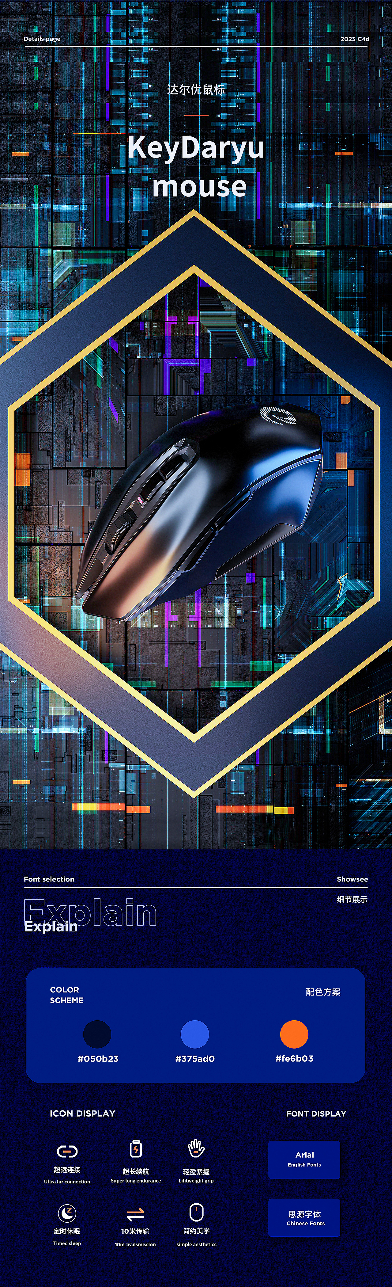 耳机、牙刷详情页