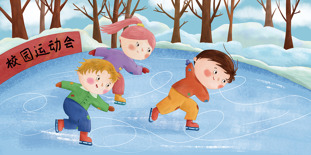 冬奥梦（图ZMjk4MTI1Mzg4） - 绘本 - 站酷设计师DeerMoon原创素材 - 站酷ZCOOL
