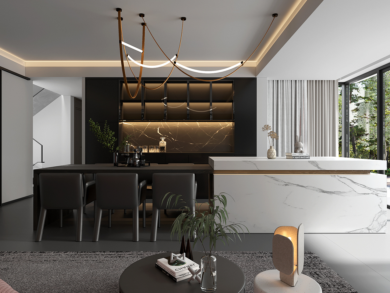 暗黑风家装（图ZMzYxNjI1NzMy） - 家装设计 - 站酷设计师南方视觉原创素材 - 站酷ZCOOL