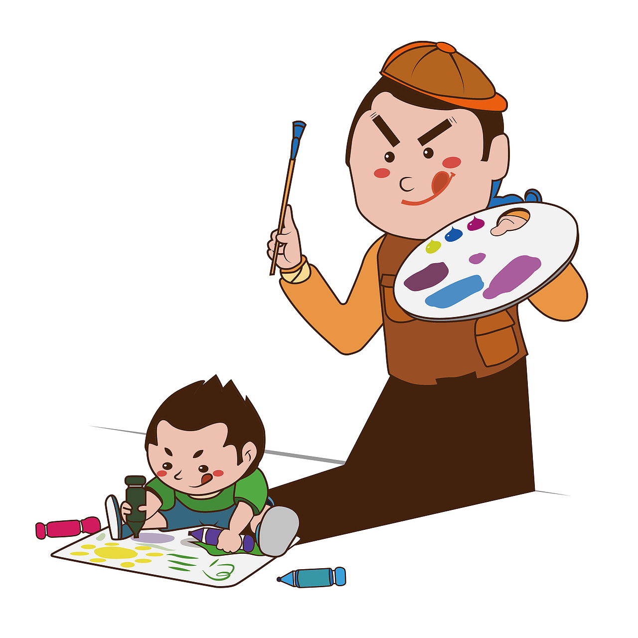 家庭梦想系列小人插画（图ZMzE2NDczMzA0） - 字体/字形 - 站酷设计师小胖鬼鬼原创素材 - 站酷ZCOOL