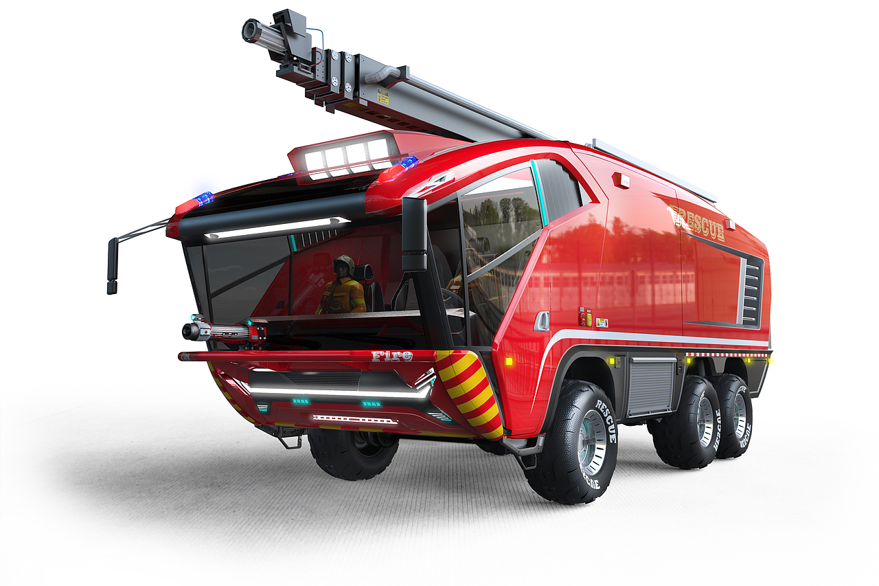 机场消防车概念设计-拓展现实