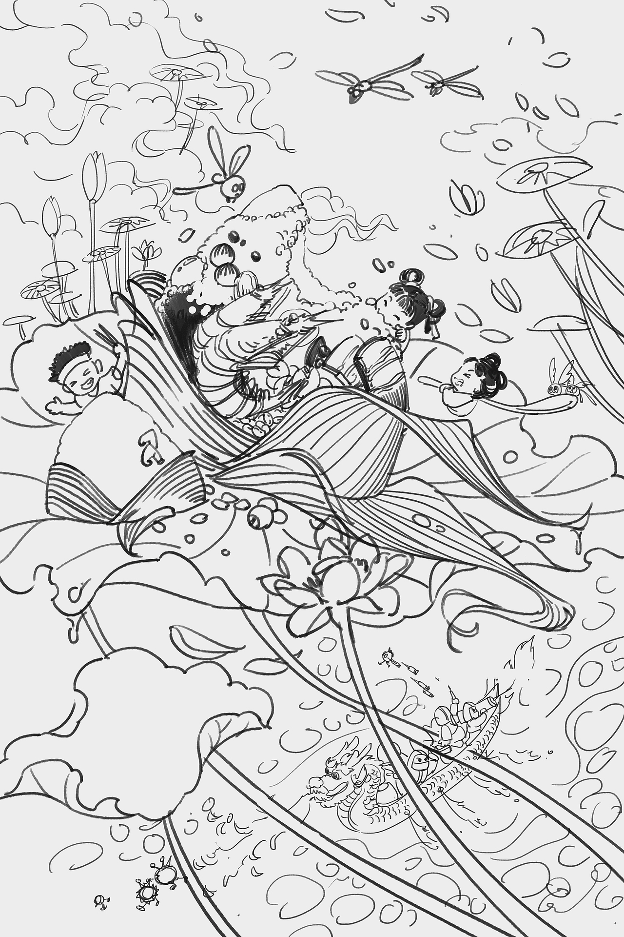 端午节插画（图ZMzAzMzc0Nzgw） - 创作习作 - 站酷设计师CaizHongh原创素材 - 站酷ZCOOL