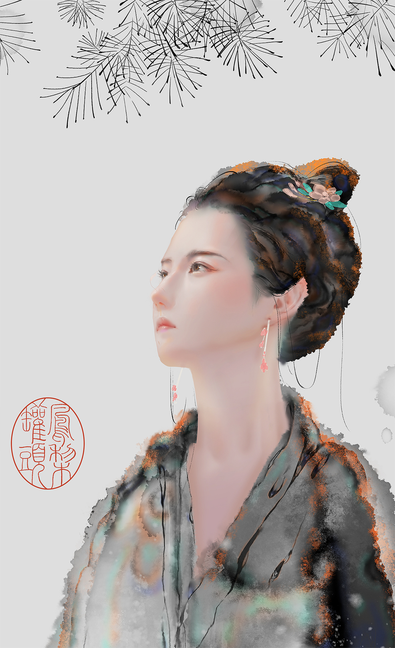 近期水墨風(fēng)作品 《夢(mèng)華錄》《且試天下》等（圖ZMzIwMjE2Mzcy） - 商業(yè)插畫(huà) - 站酷設(shè)計(jì)師畫(huà)畫(huà)的鳳梨罐頭原創(chuàng)素材 - 站酷ZCOOL