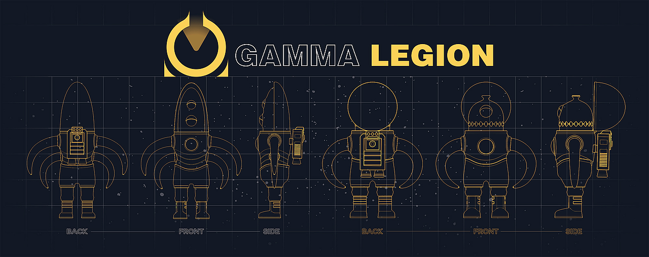 原创元宇宙IP《γ伽马军团》