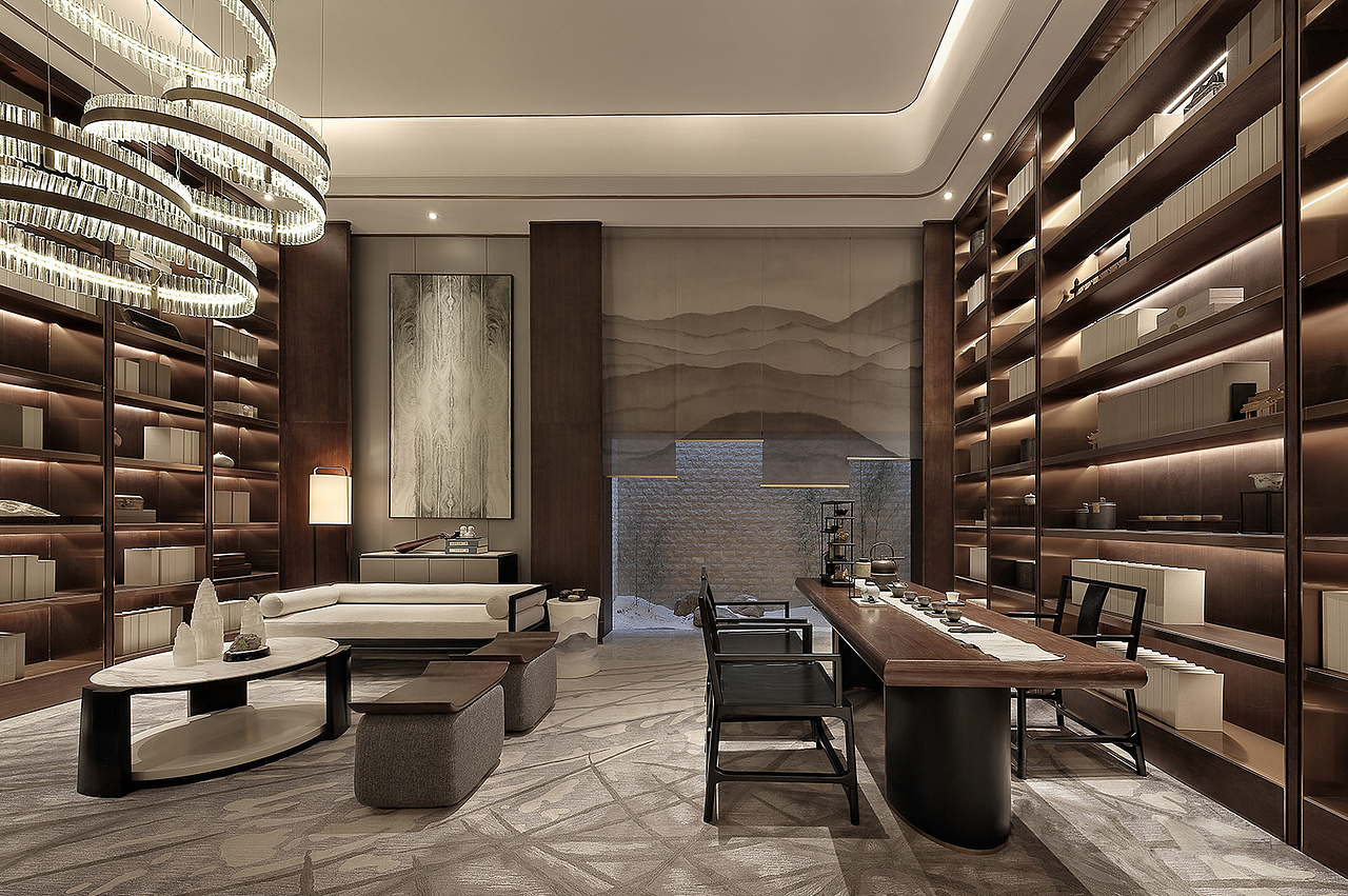 悦云庄A户型样板间-新中式