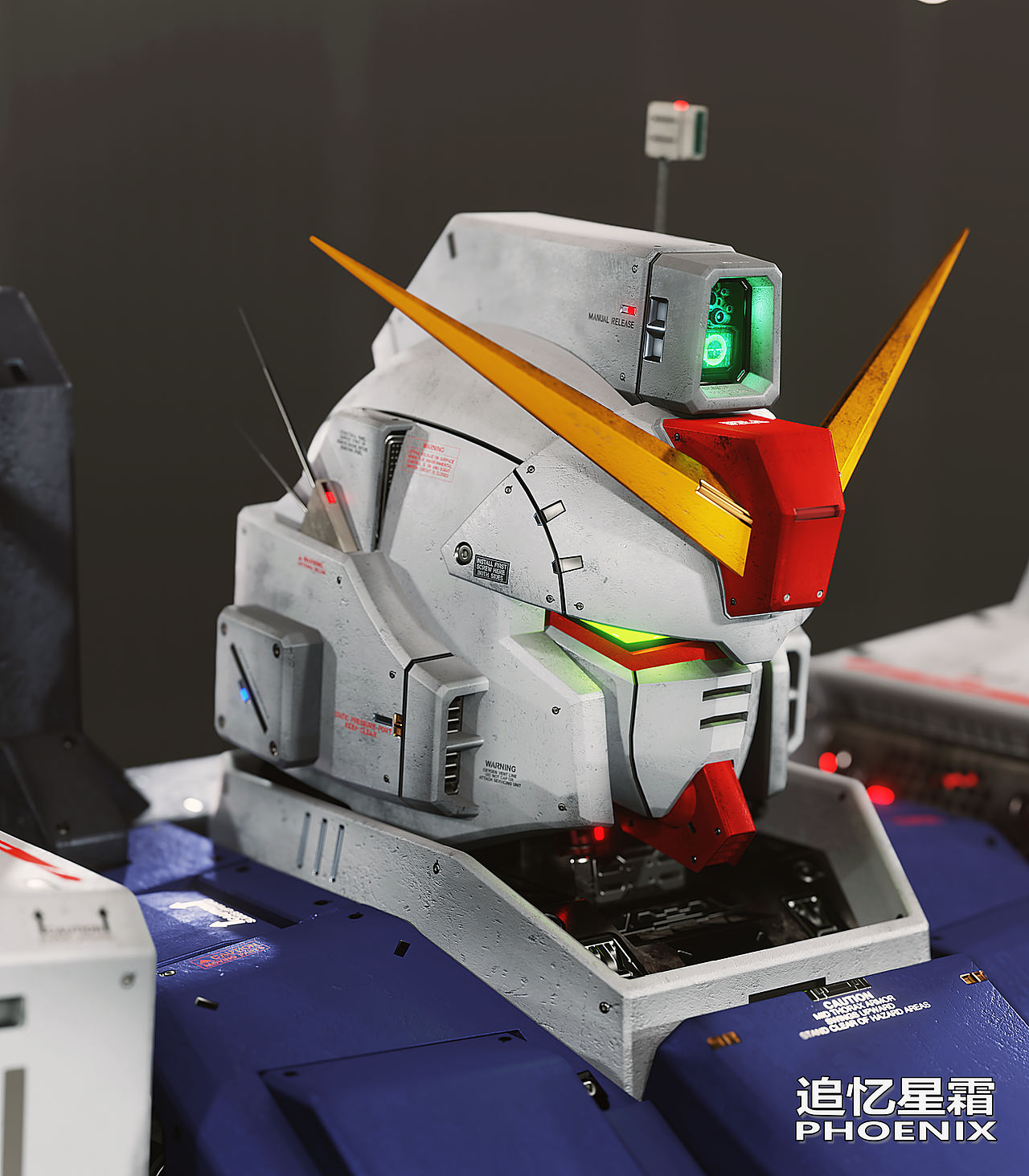 【blender建模渲染】RX-79G陆战型高达,08MS小队