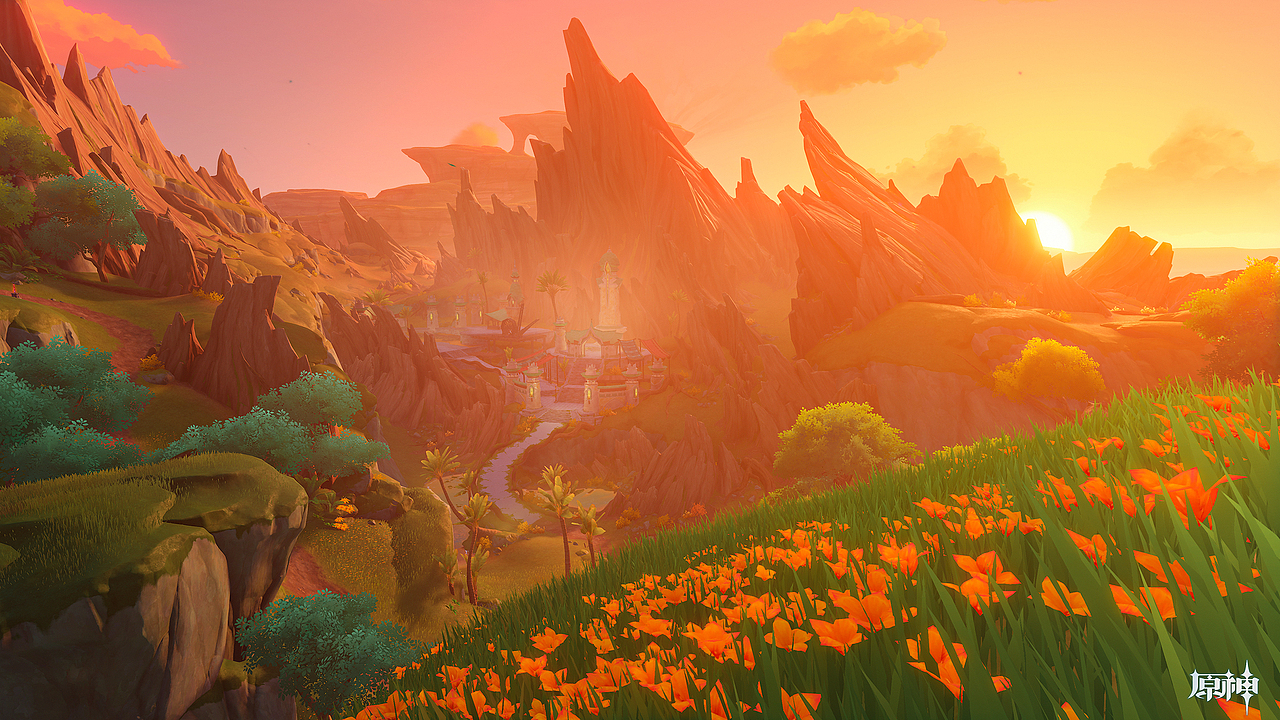 游戏摄影 - 原神须弥地图