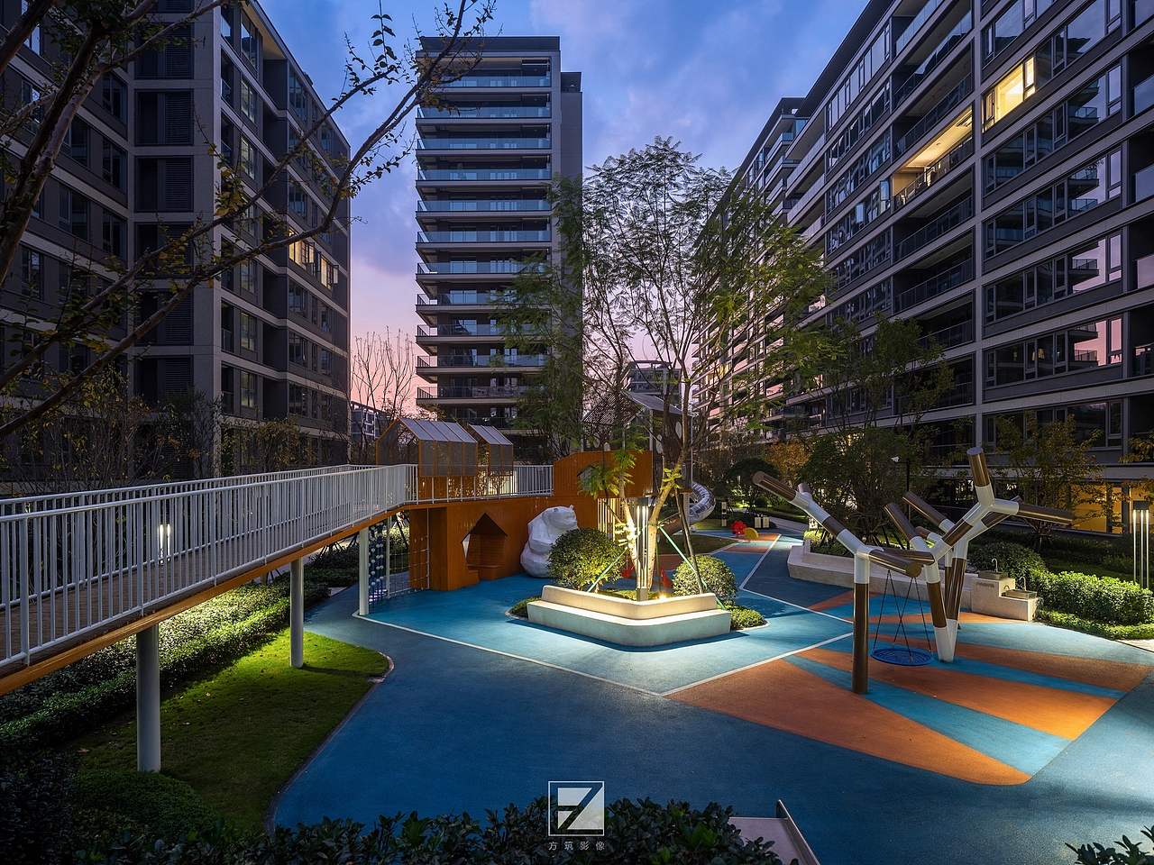 【上海方筑影像】--成都凤起籣庭住宅大区景观（图ZMzI0MTI3NTQw） - 环境/建筑摄影 - 站酷设计师上海方筑影像原创素材 - 站酷ZCOOL