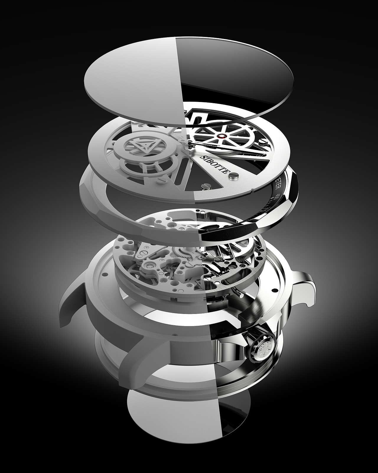 斯博特手表建模手表渲染（图ZMzA5MzM5NzI0） - 产品 - 站酷设计师梁大州原创素材 - 站酷ZCOOL