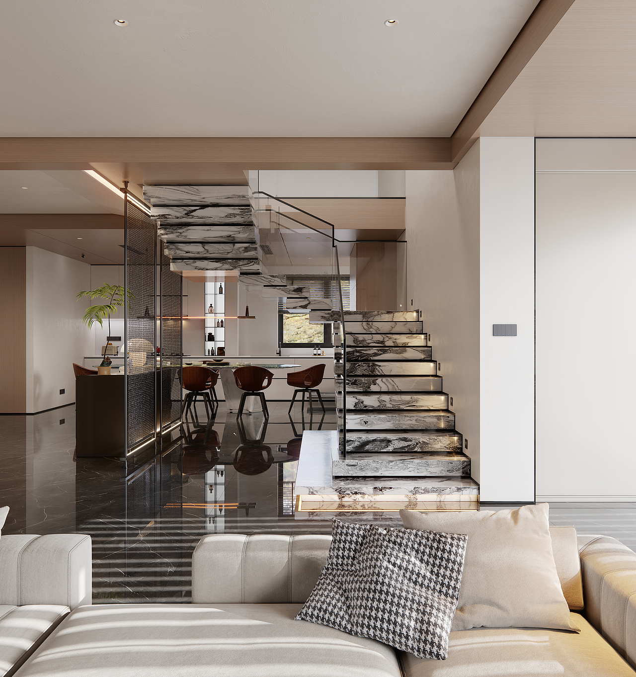 现代挑空别墅（图ZMzI5NDU4MzA4） - 家装设计 - 站酷设计师痞老蟹原创素材 - 站酷ZCOOL