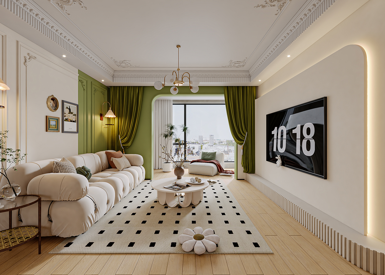 牛油果綠+奶油風(fēng)（圖ZMzU2NTc2MTM2） - 家裝設(shè)計(jì) - 站酷設(shè)計(jì)師千年夢設(shè)計(jì)原創(chuàng)素材 - 站酷ZCOOL