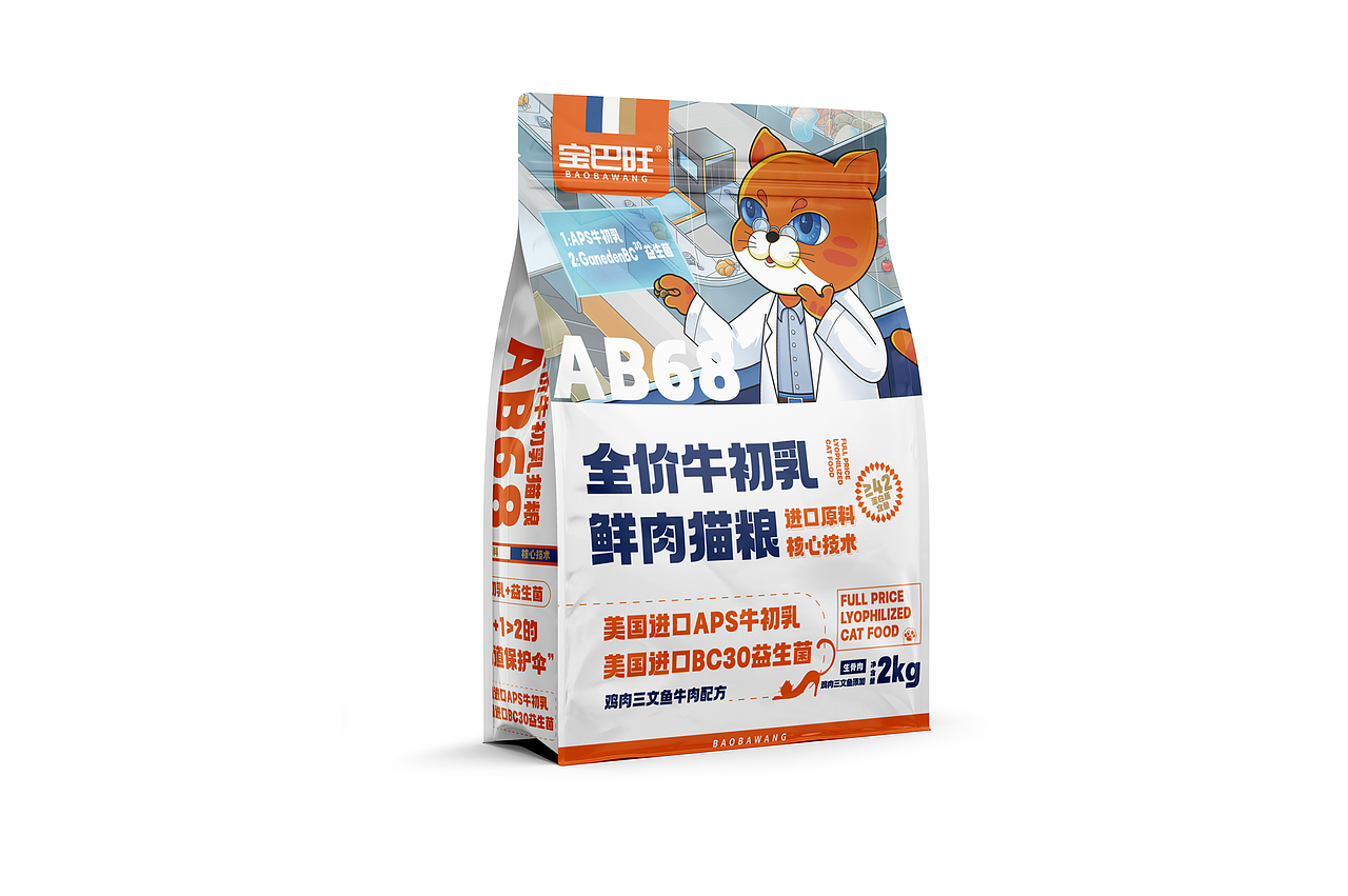 宠物包装猫粮包装设计（图ZMzM1MzA0NjMy） - 商业插画 - 站酷设计师善策践行原创素材 - 站酷ZCOOL