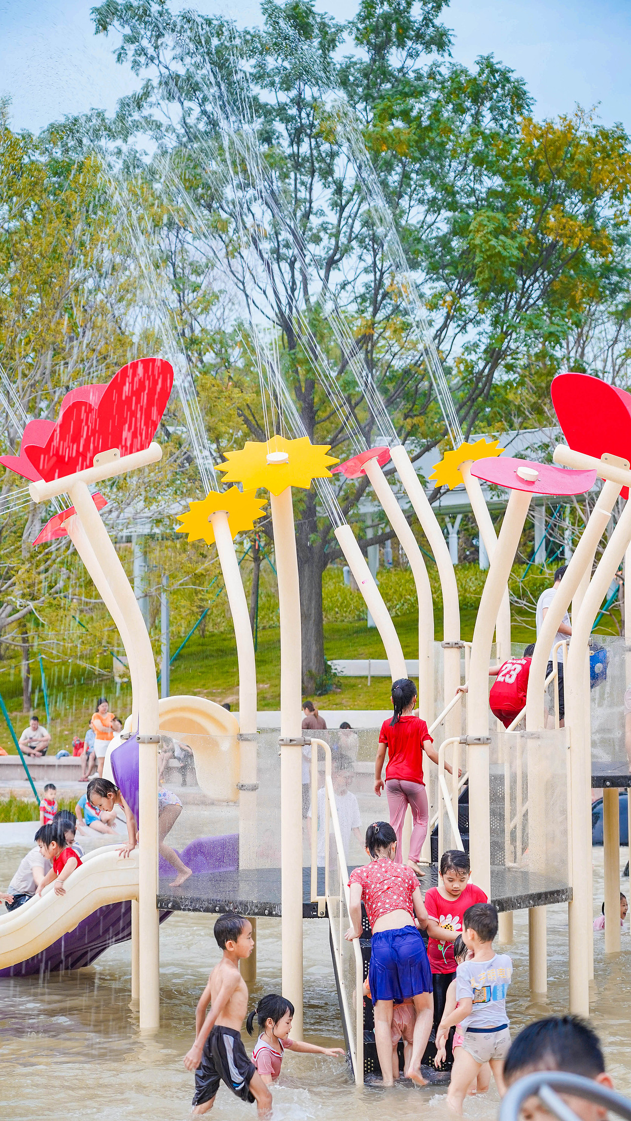 快乐水世界,佛山桂城儿童公园之浅水池游乐设计
