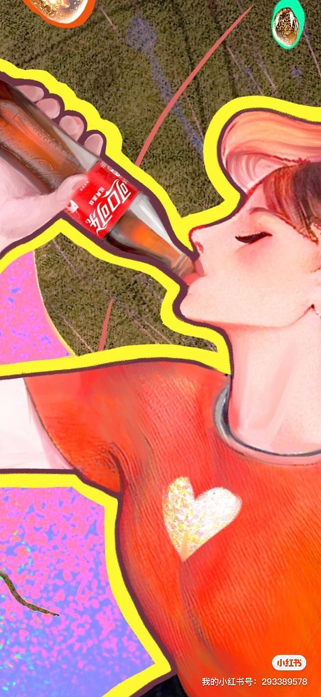 可口可乐创意海报（图ZMzQ5NDkxMjM2） - 商业插画 - 站酷设计师EOWONG原创素材 - 站酷ZCOOL