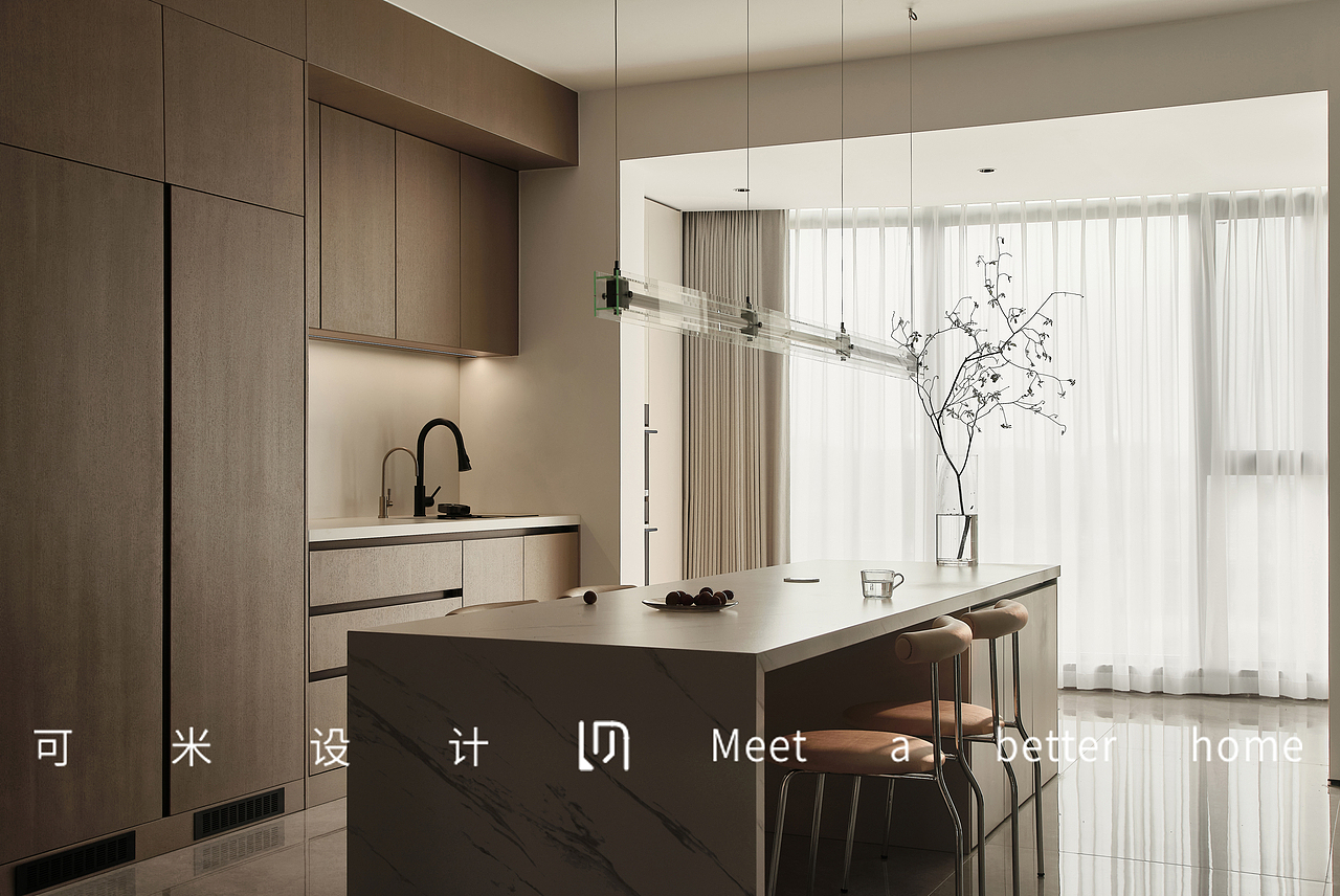 268m²平层设计,简单纯粹的色彩,安静闲适的简约空间