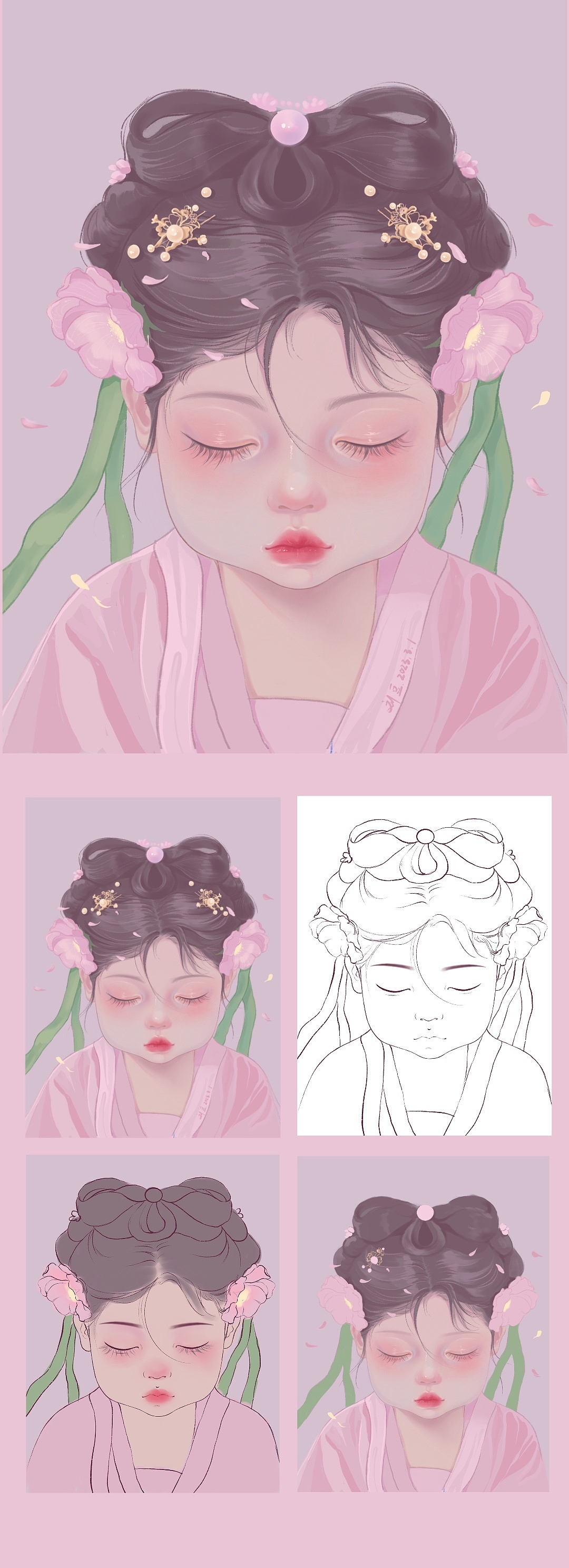 十二花神-十月木芙蓉（图ZMzMyNzY2MDAw） - 创作习作 - 站酷设计师莱昂纳卷原创素材 - 站酷ZCOOL