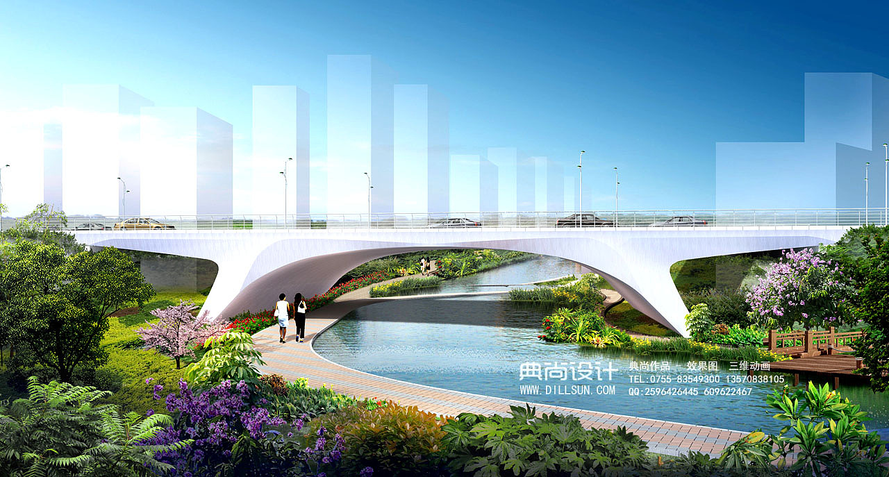 桥梁设计效果图 4