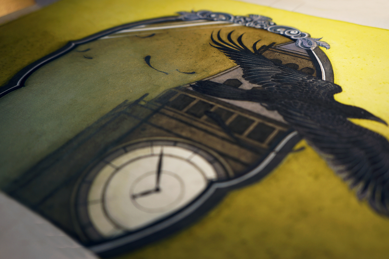 白中南颜彩《日本异色文学经典》封面插画（图ZMzA2Mjk5Mjg4） - 艺术插画 - 站酷设计师白中南原创素材 - 站酷ZCOOL