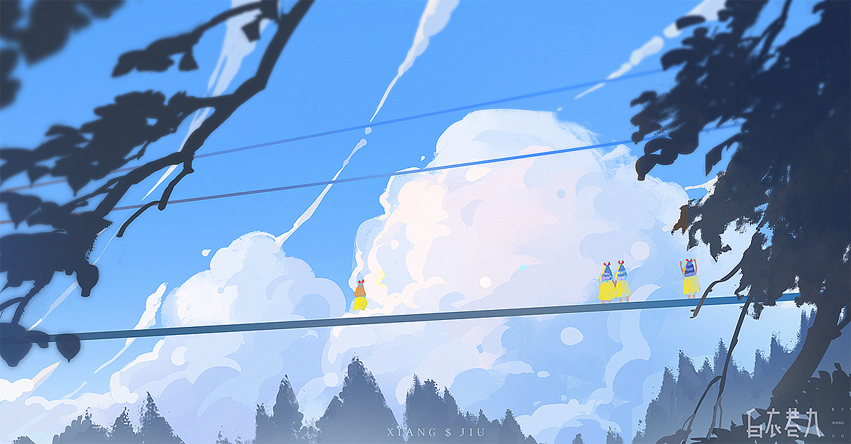 画里说走就走旅行（图ZMzE3NTQ4NDE2） - 商业插画 - 站酷设计师白衣巷九原创素材 - 站酷ZCOOL