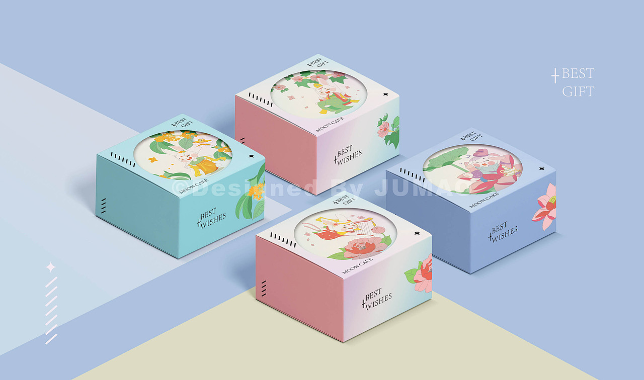 橘猫X秋夕月宴2022年新款中秋月饼礼盒包装设计（图ZMzA3Nzg3NDc2） - 包装 - 站酷设计师上海橘猫包装设计原创素材 - 站酷ZCOOL