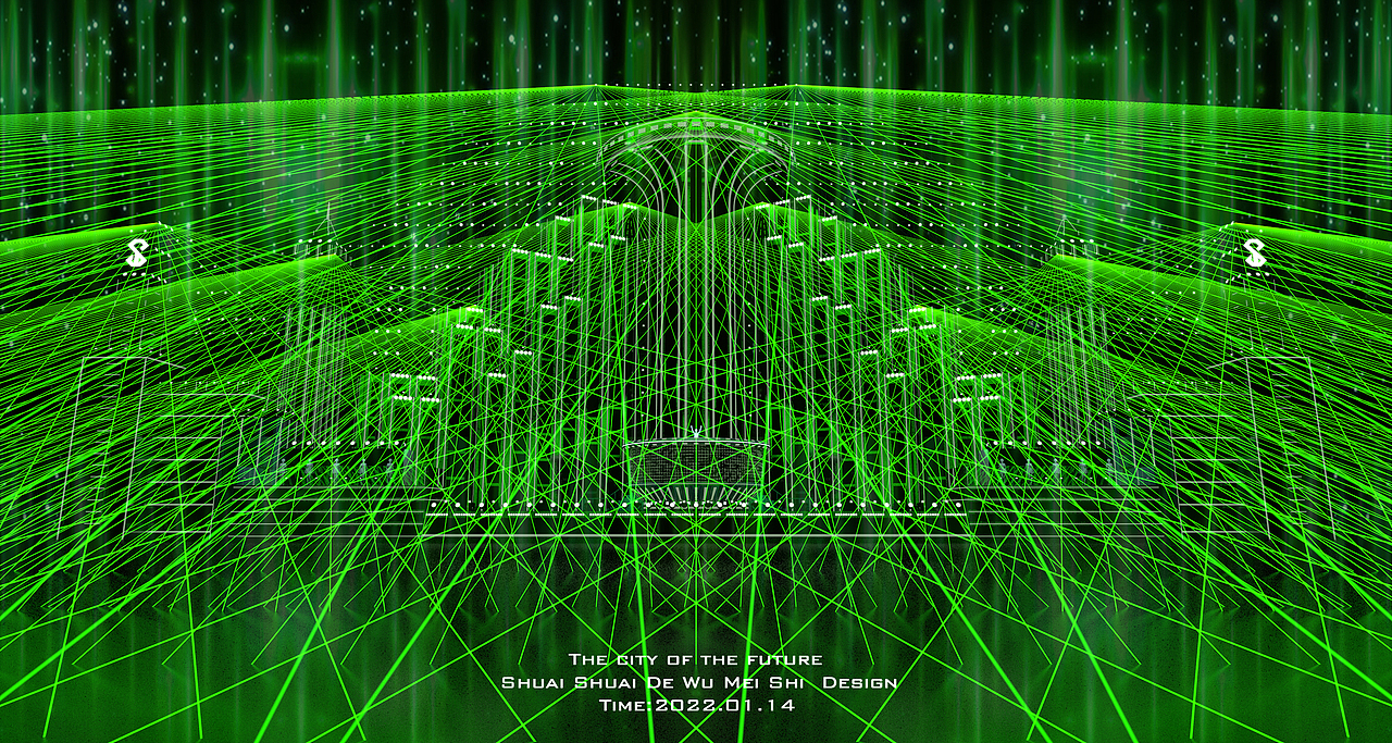 《The city of the future》电音节/音乐节舞台设计