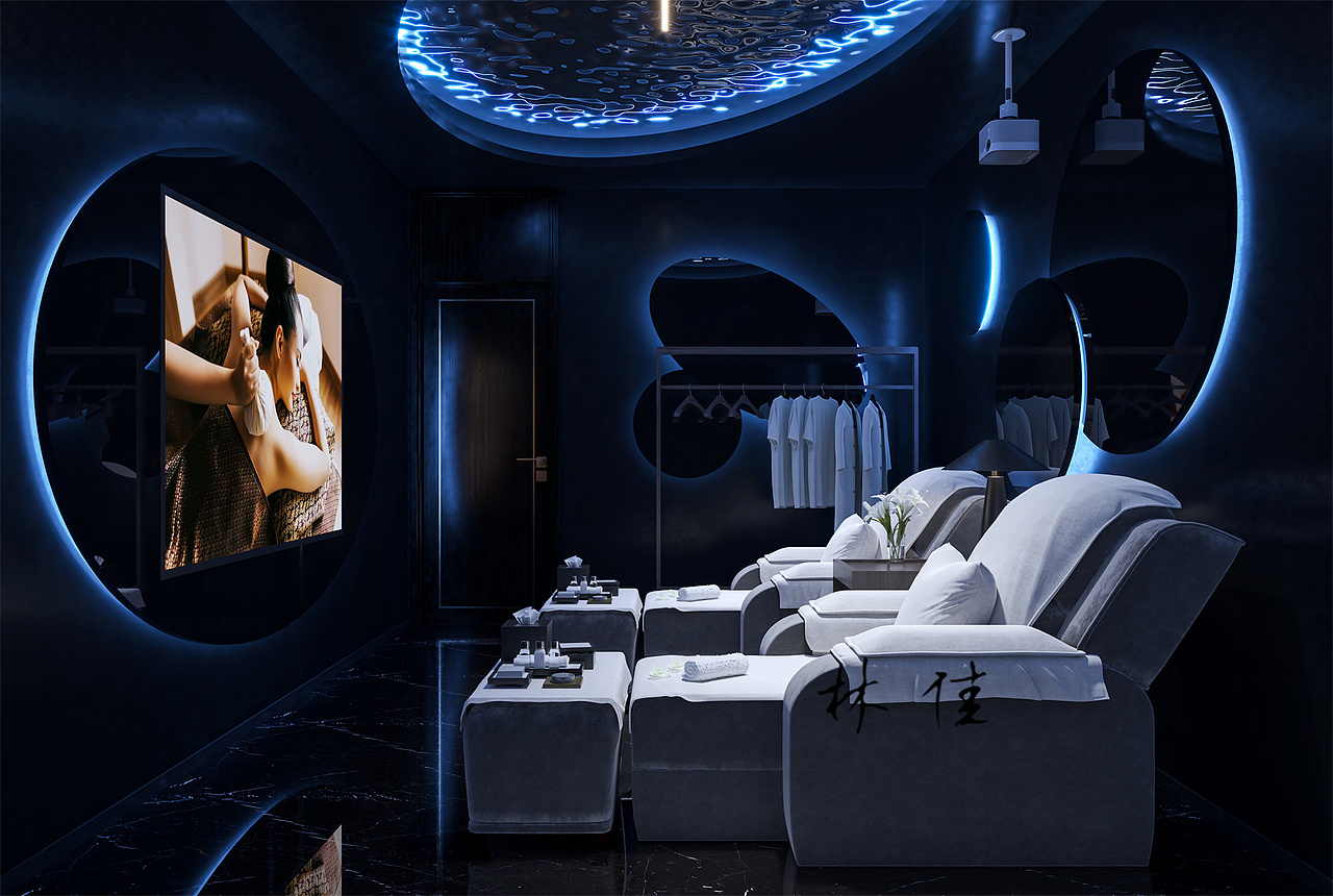 足浴店设计||千里之行始于足下_星夜燕子-站酷zcool