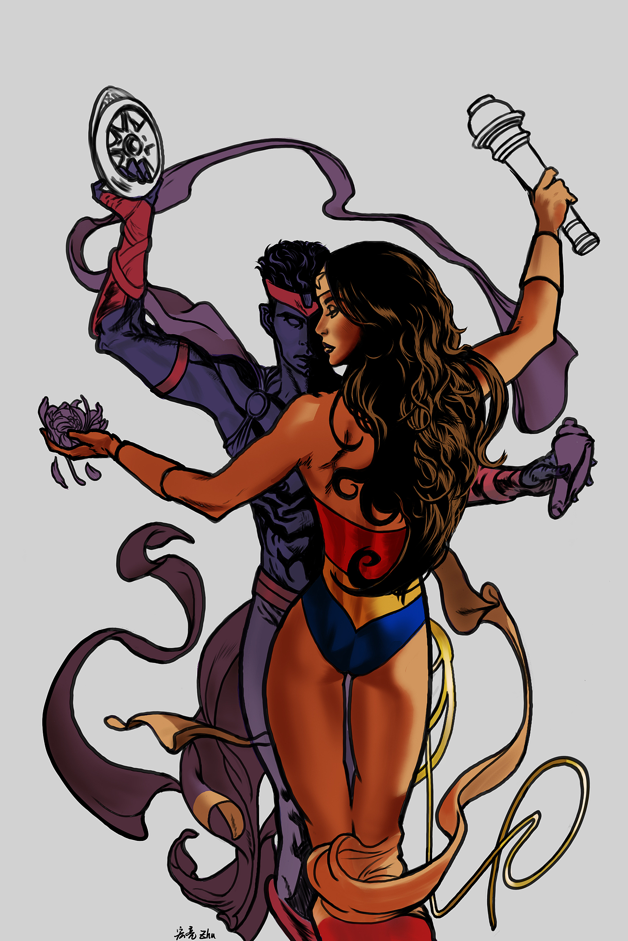 亚当修斯美漫-神奇女侠（图ZMzE3MDczMDQ4） - 创作习作 - 站酷设计师zmark668原创素材 - 站酷ZCOOL