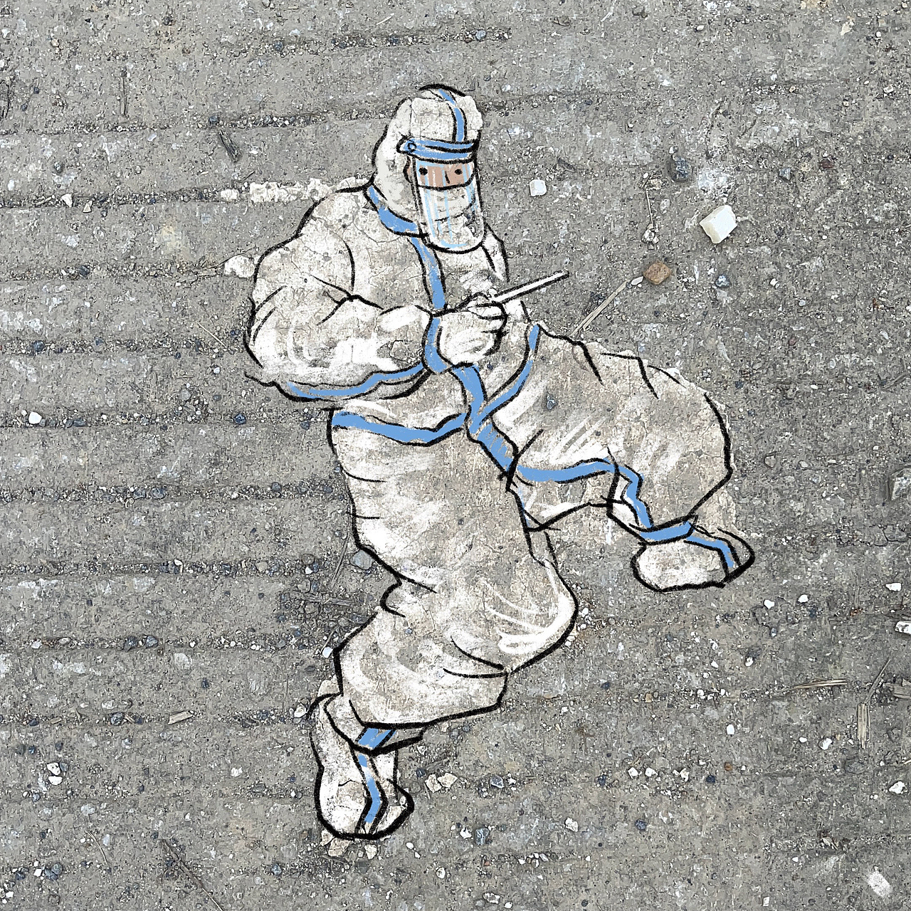 上海居家的两个多月画了超过六十个不同的大白