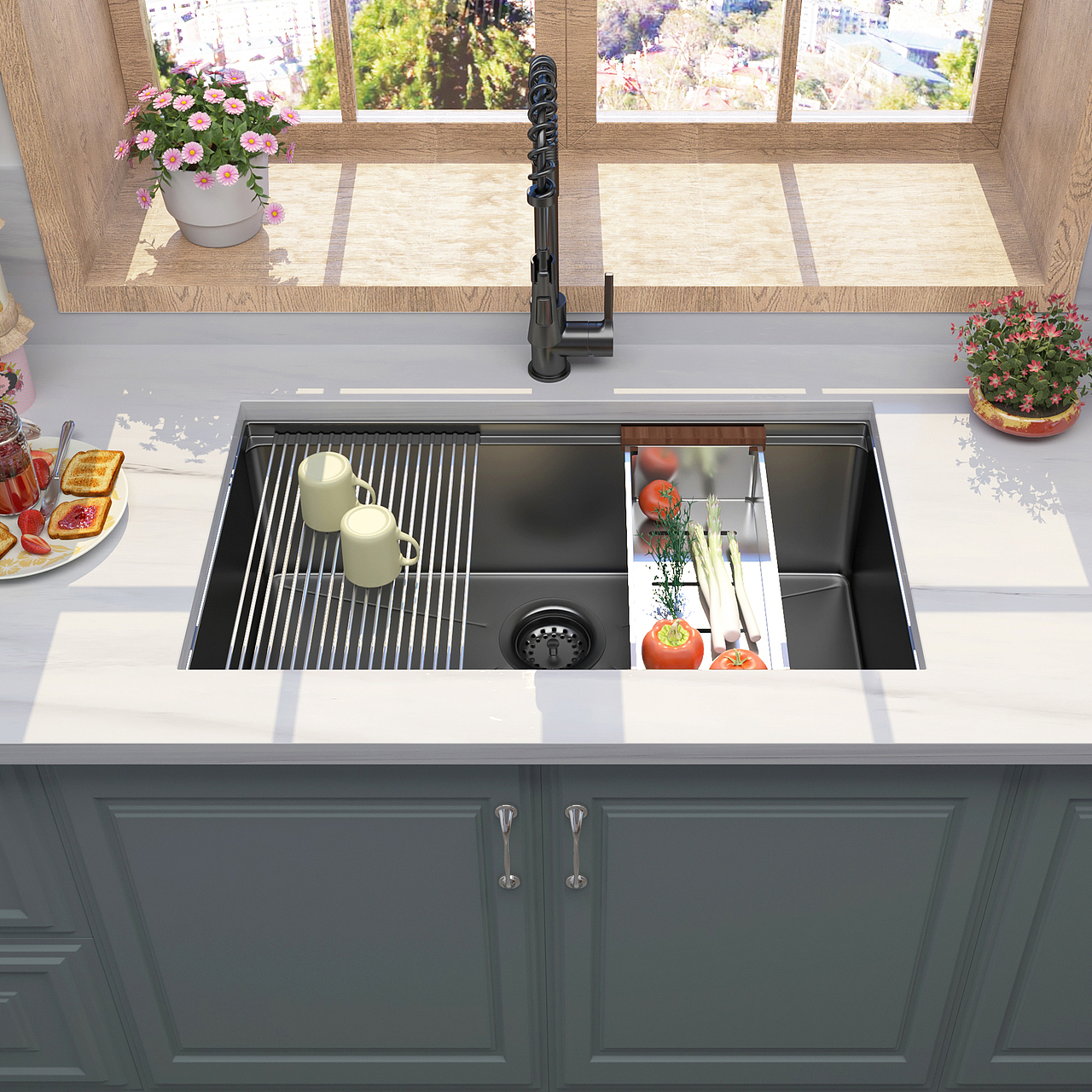 厨房水槽场景图渲染28