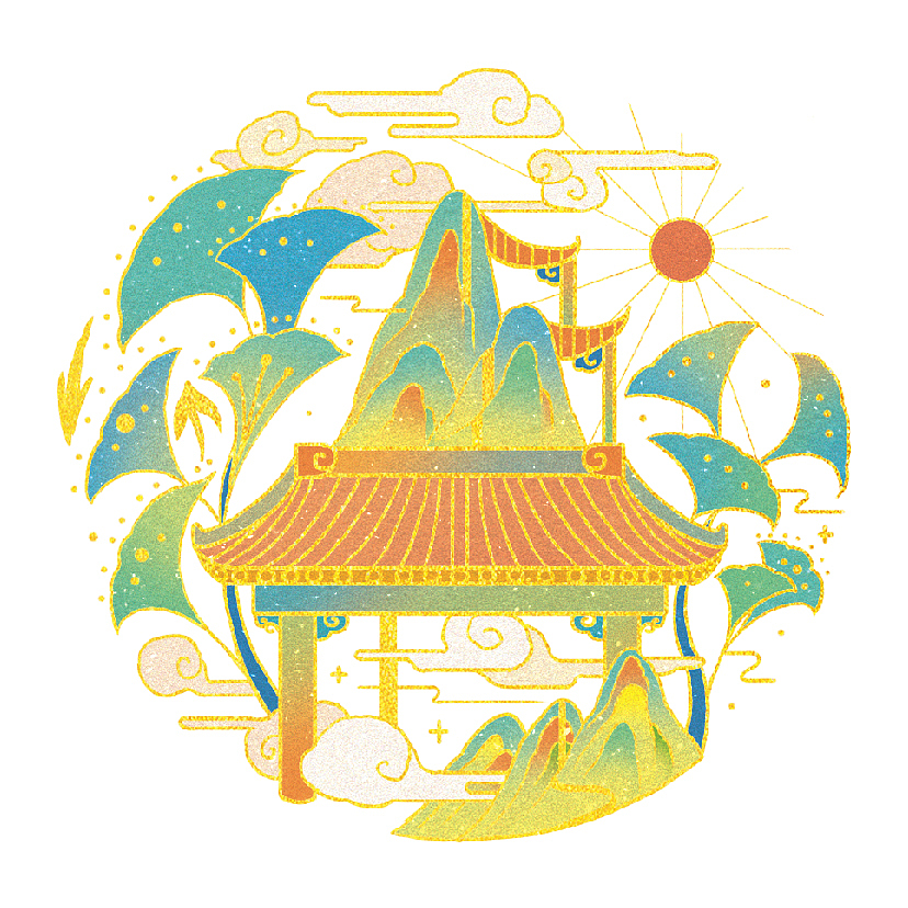 [ 国风插画 ] 秘涧闻鹤 有云依（图ZMzA5MDkzNDI4） - 商业插画 - 站酷设计师飞想飞原创素材 - 站酷ZCOOL