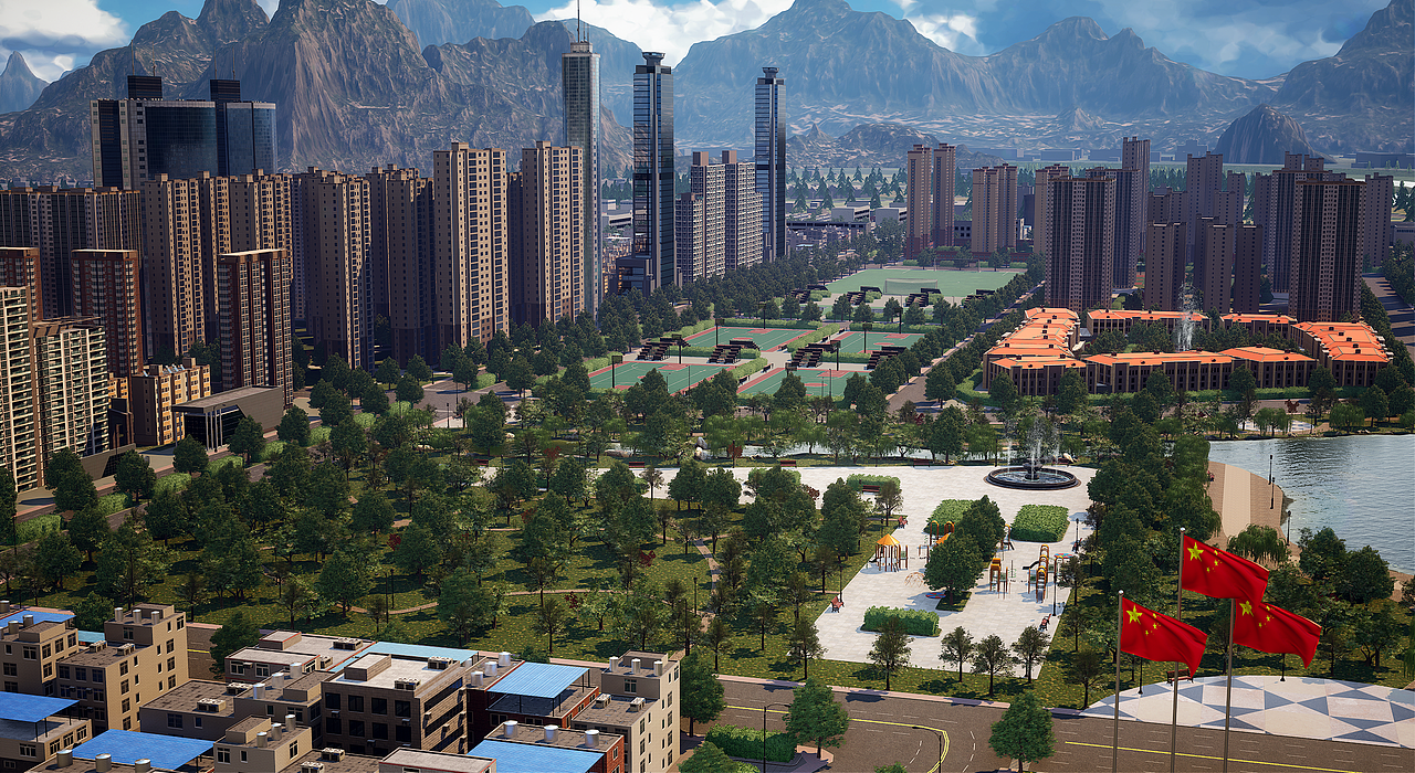 UE4/UE5 虚拟搭建城市-数字孪生-大城市场景（图ZMzE2MDUyMTk2） - 建筑/空间 - 站酷设计师CG繁华原创素材 - 站酷ZCOOL