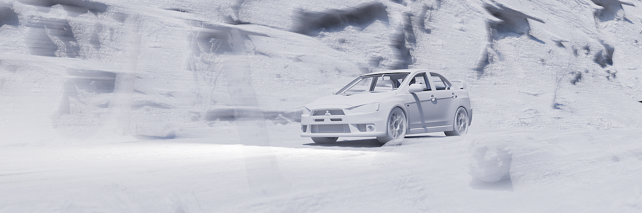 驾驶的艺术 拉力赛车渲染