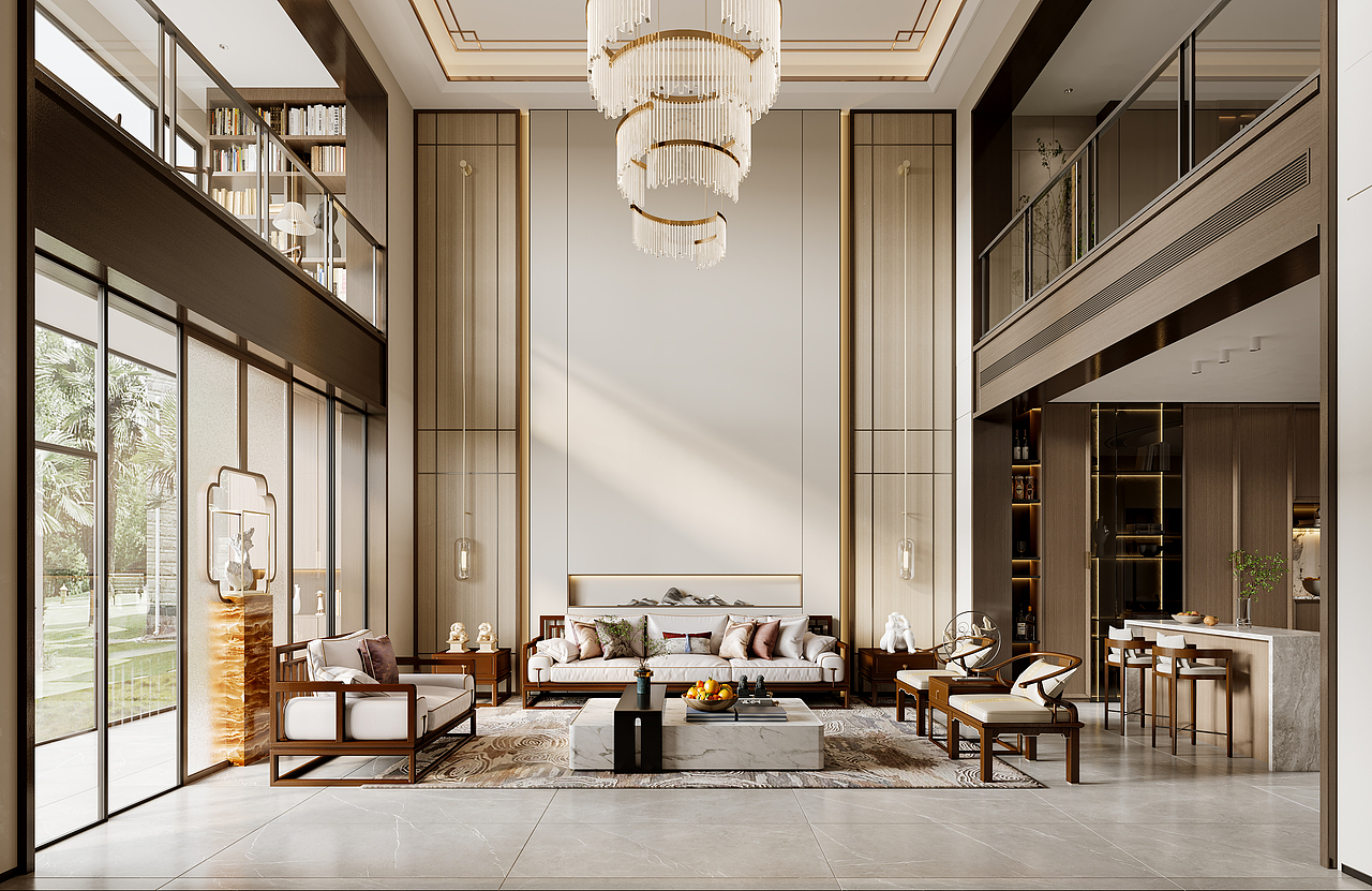 合肥 锦轩设计表现 | 商业写实组 新中式别墅