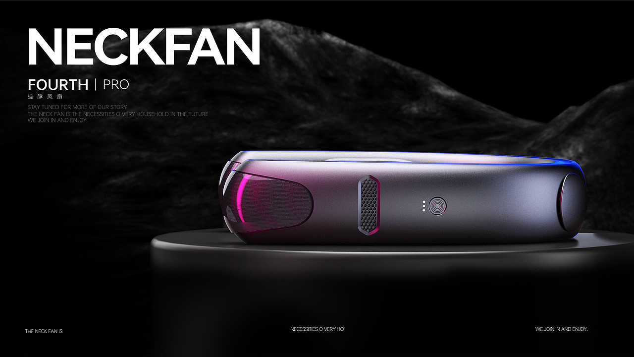 钰尚设计丨挂脖风扇创意设计（图ZMzM0ODQzNjMy） - 电子产品 - 站酷设计师钰尚设计原创素材 - 站酷ZCOOL