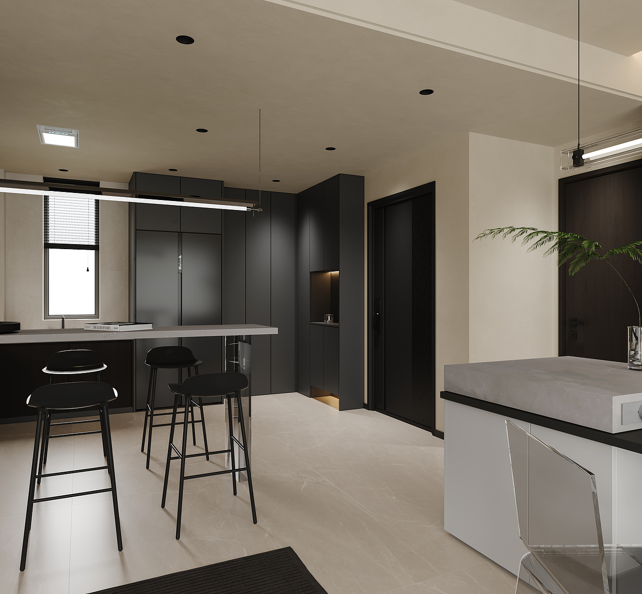 现代黑白-未来效果图