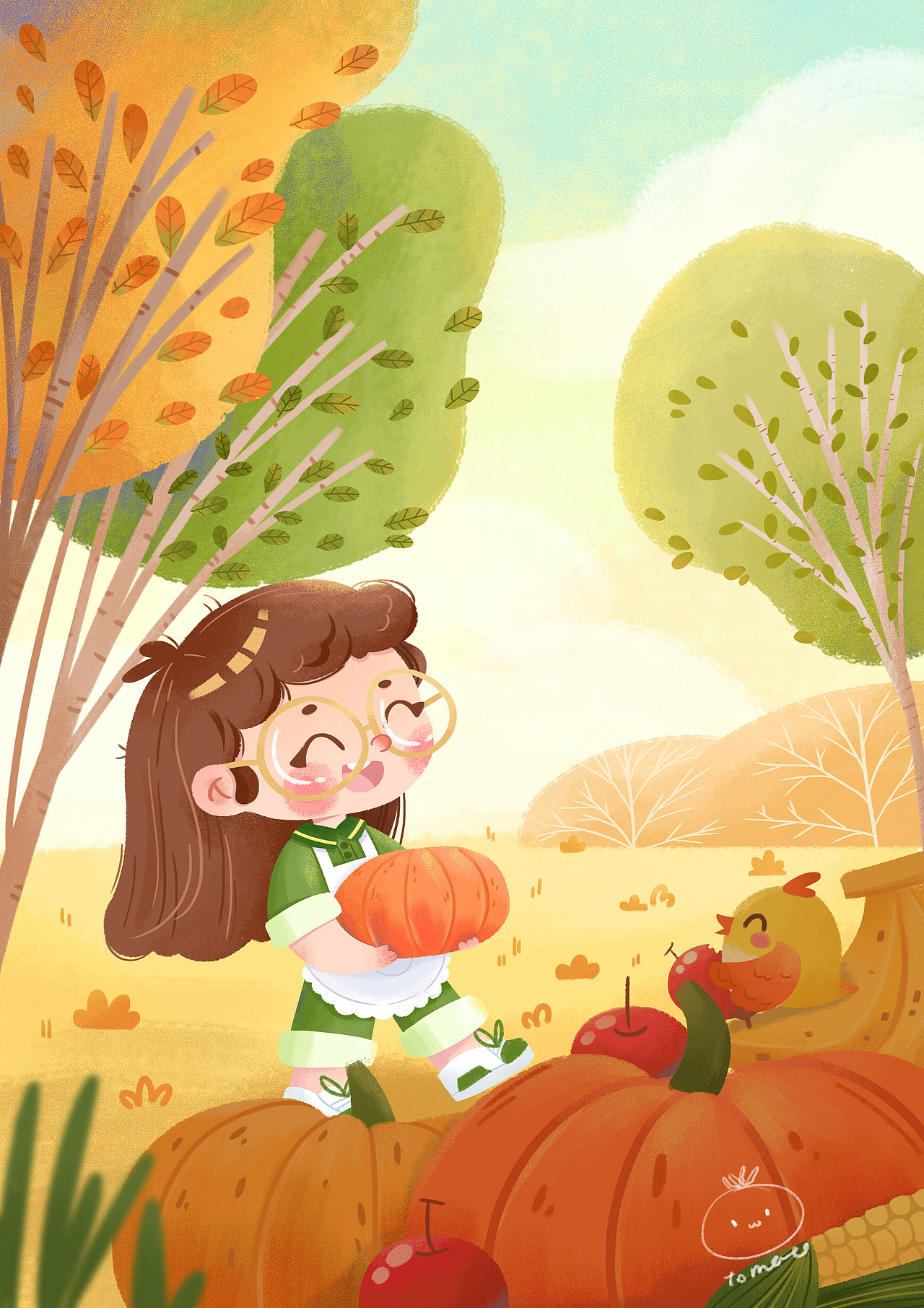 二十四节气秋冬合集（图ZMzE3NTUwMjky） - 儿童插画 - 站酷设计师努力的诙谐番茄原创素材 - 站酷ZCOOL