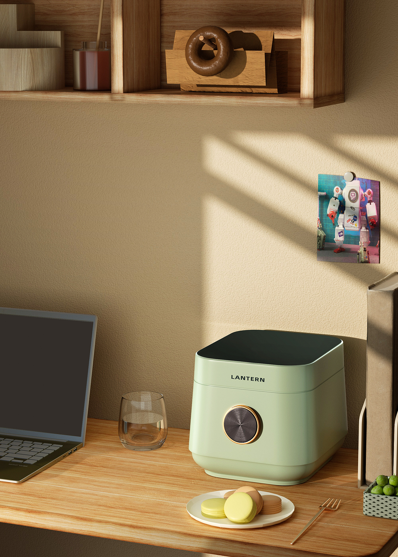 试着把摄影作品用c4d建模到渲染做出来