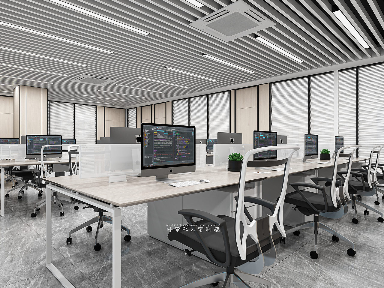 办公室设计案例丨摆个小摊,贩卖温柔_设计师叶宋-站酷zcool