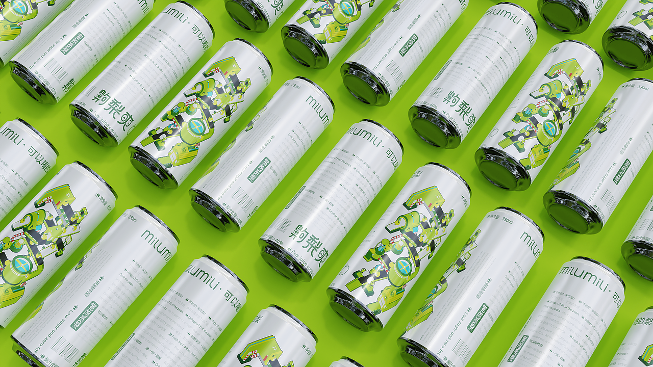 蜜鸬觅梨-齁梨爽果饮品牌IP设计