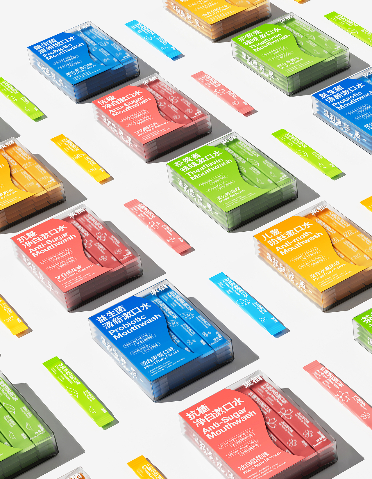 温和地呼吸 | 束栖漱口水品牌包装