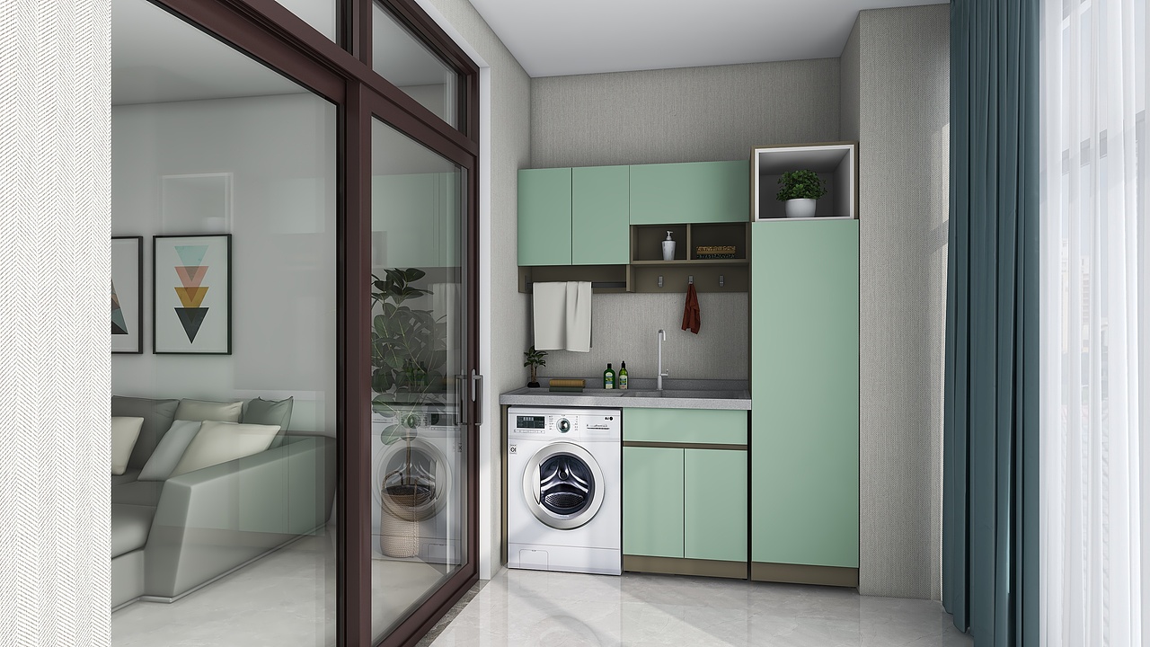 定制家居不锈钢生活阳台柜，橱柜，浴室柜等（图ZMzExNzA3MDg0） - 家装设计 - 站酷设计师定制怡家原创素材 - 站酷ZCOOL