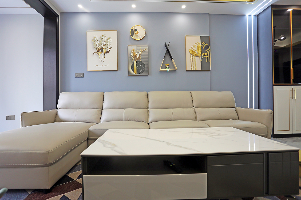 四川岳池龙湖观澜(105平方现代轻奢三居室)实景案例