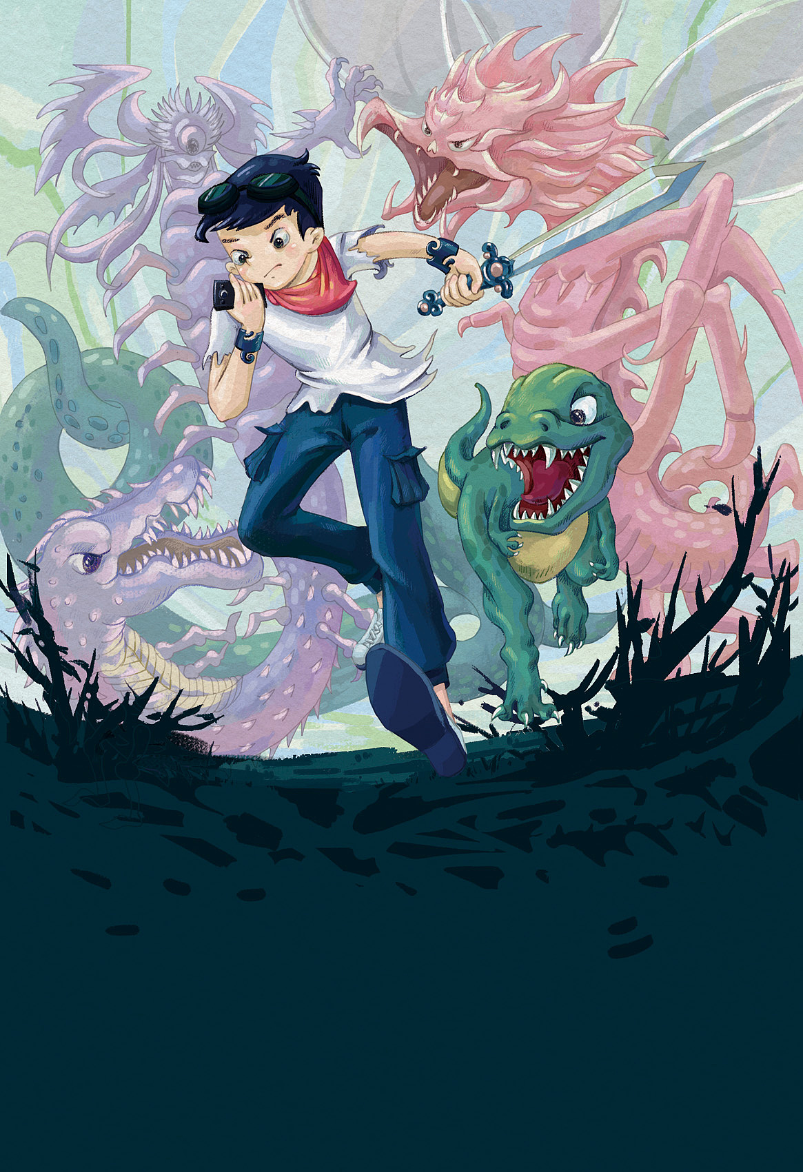 儿童科幻小说插画