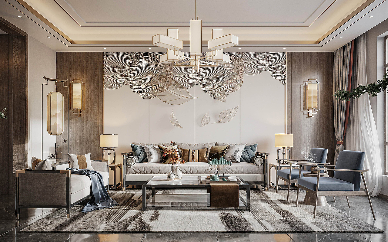  商业写实组 新中式风格