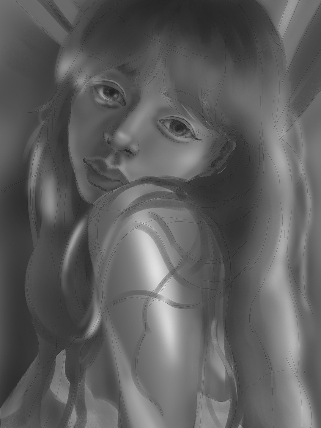 橘发女孩厚涂练习