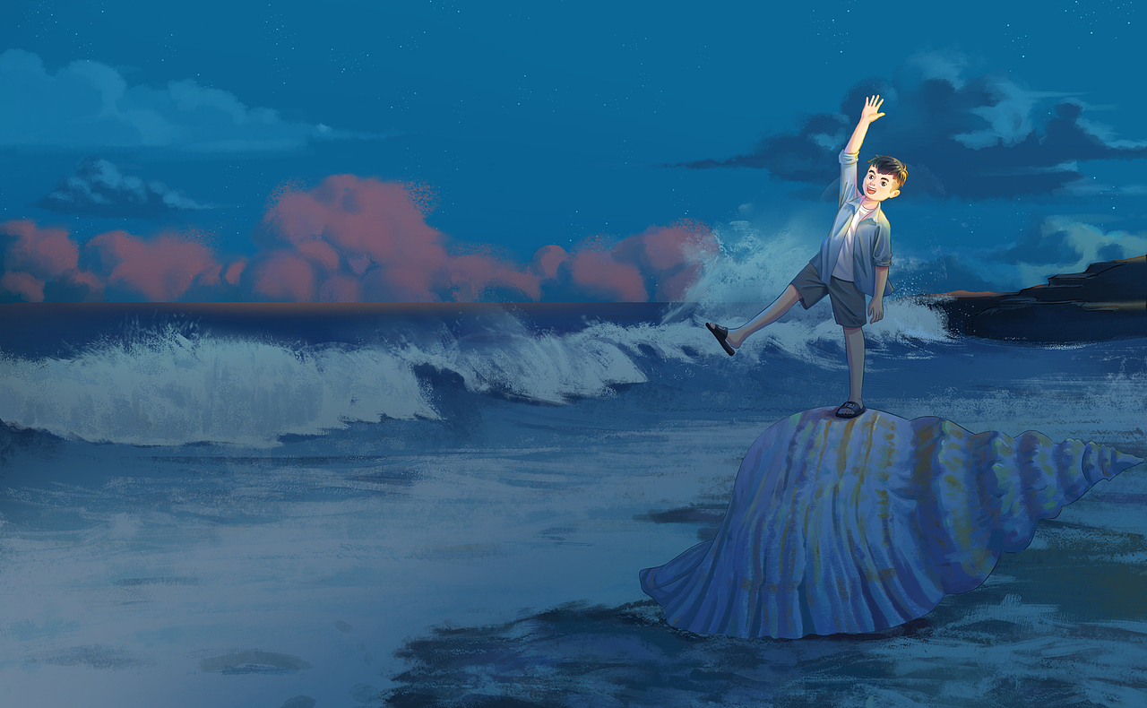 遨游在碧海蓝天（图ZMzIxODc0NzE2） - 创作习作 - 站酷设计师禾大程原创素材 - 站酷ZCOOL