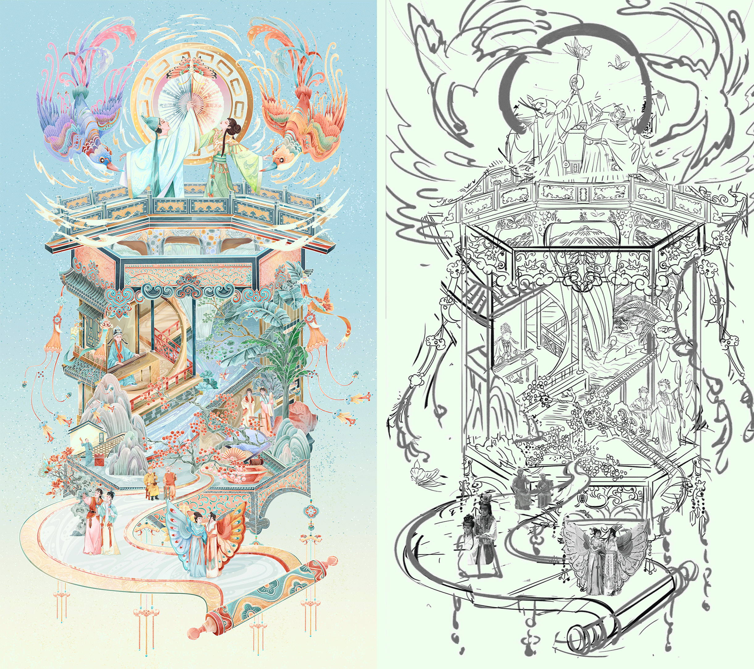 致敬非遗|非物质文化遗产系列插画(图ZMzI0MDM4NzQ0) - 商业插画 - 站酷设计师Yuxiny_原创素材 - 站酷ZCOOL