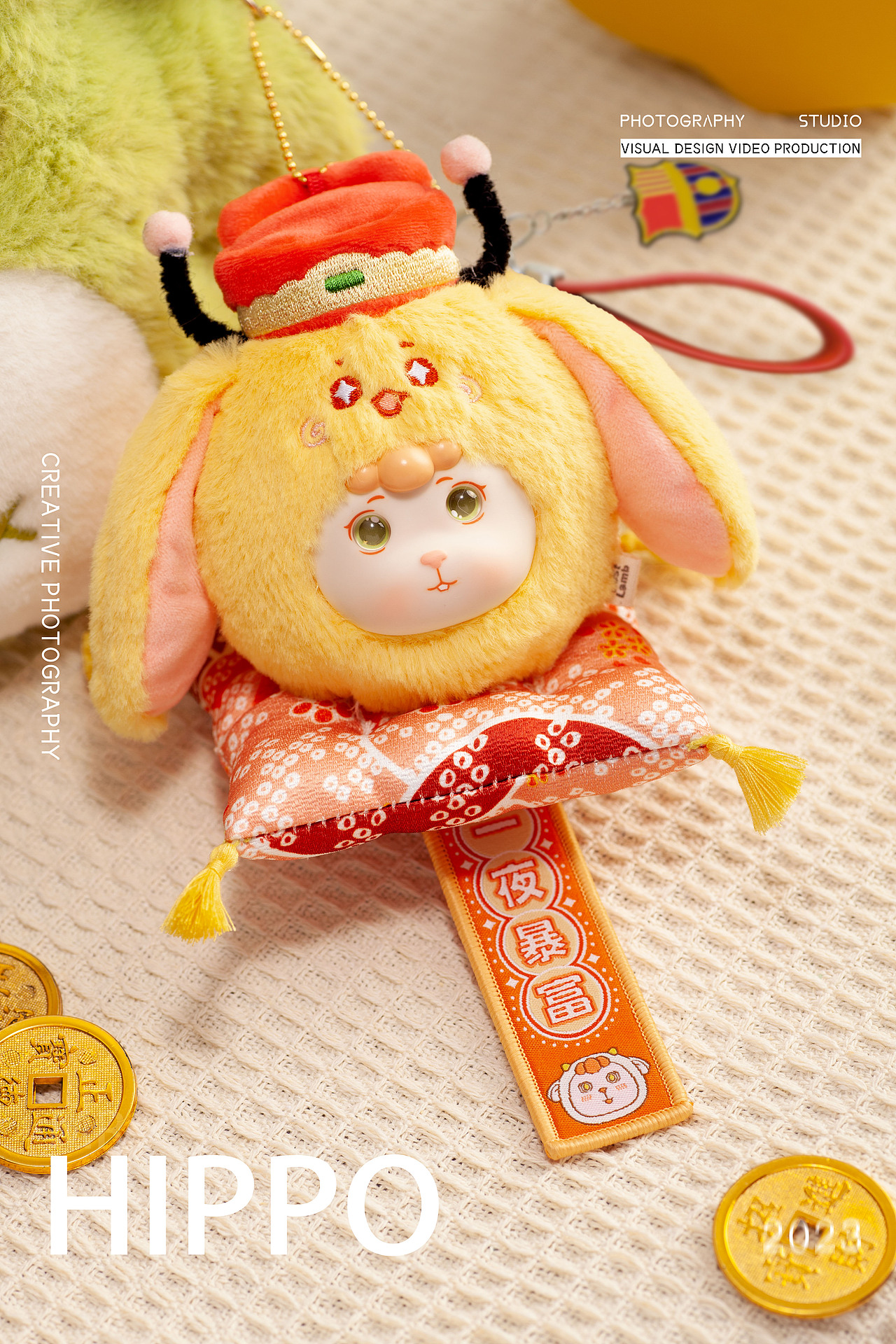 盲盒摄影-巴风特小羊兔潮大会毛绒挂件系列